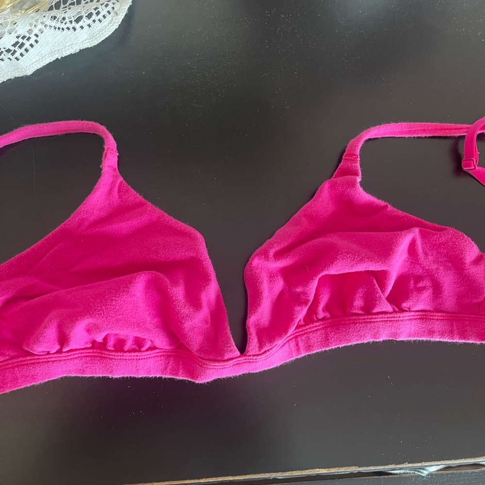 Skims cotton triangle bralette